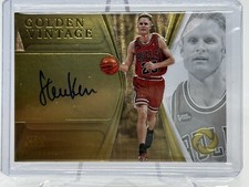 2019-20 Panini Opulence Golden Vintage /25 1/1 Steve Kerr #GVA-SK Auto On Card