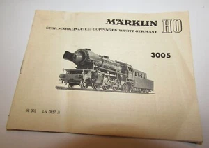 Märklin Original Betriebsanleitung Ho 3005 - Bild 1 von 2