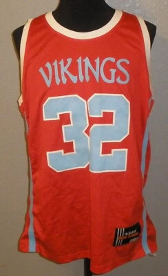 Camiseta deportiva de baloncesto para hombre grande 48 Adidas True School Vikings Magic Johnson #32 Foto 1 de 4