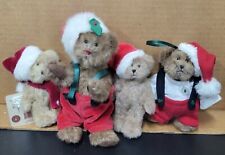 Boyds Bears Lot Of 4 Minis w/ Santa Hats Includes Lil Nicky Jodibear