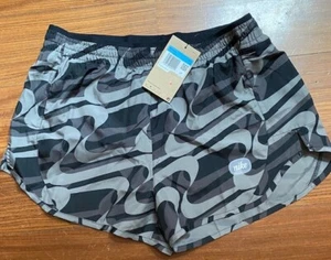 Pantaloncini da corsa mimetici da donna Nike Tempo neri e grigi taglia M nuovi con etichette - Foto 1 di 4