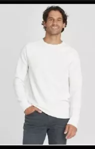 Camisa Pullover Goodfellow Co Para Hombre Calce Regular Manga Larga Cuello Redondo Blanca 2XL - Imagen 1 de 1
