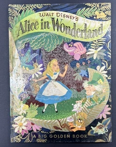 Walt Disney’s Alicia en el País de las Maravillas Gran Libro Dorado 1951 Vintage Niños Disney - Imagen 1 de 7