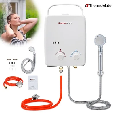 ThermoMate 5L Instant Hot Water Heater Propane GAS Boiler Caravan Camping Shower - Image 1 of 4