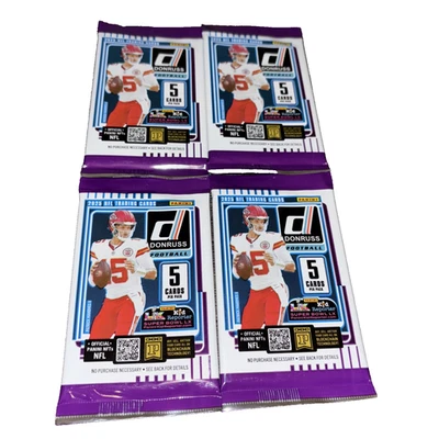 (4) 2025 Donruss Football 5 Card Packs-Factory Sealed****Free Shipping**** - Image 1 of 4