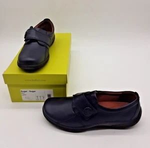 Hotter Sugar Navy Lederschuhe - UK Größe 6 - EU Größe 39 STD - NEU - Bild 1 von 7