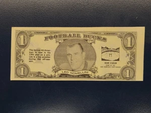 1962 Topps Football Bucks #18 Leo Nomellini DT HOF San Francisco 49ers - Picture 1 of 2