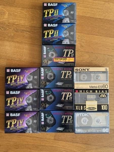 K7 - Cassettes - Tapes - BASF, Sony, TDK, Maxell - TPIV TPII ES60 MA-XG XLII S - Photo 1/1