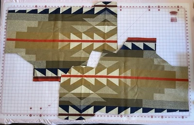 New Pendleton Wool blanket fabric remnants - Medicine Bow - appx 2.4 lb. - Image 1 of 4