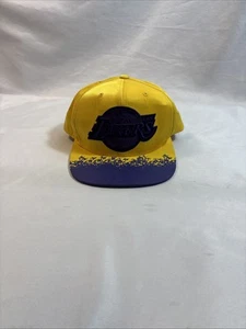 Mitchell & Ness Nostalgia Purple and Yellow Los Angeles Lakers Snapback Hat - Picture 1 of 12