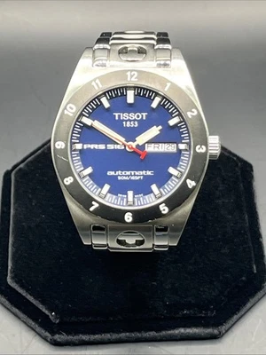 Reloj pulsera TISSOT PRS516 AUTOMÁTICO 40 mm esfera azul día fecha para hombre FUNCIONA Foto 1 de 4