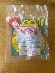 Giocattolo Happy Meal McDonald's 1997 HOT WHEELS #10 CAMION DEI POMPIERI NUOVO SIGILLATO - Foto 1 di 4