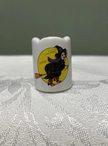 Vintage lata 90. Ceramiczny świecznik - Halloween - Czarownica - Zdjęcie 1 z 7