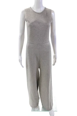 J Crew Womens Silver Sleeveless Slip-on Jumpsuit Silver Size XS - Image 1 of 4