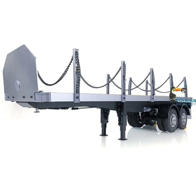 US Stock 1/14 RC Trailer Truck 140406 RC Tractor Flat Bed Lorry for Tamiya Truck - Image 1 of 4