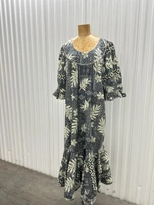 Winnie Fashions Hawaiian Ruffled Maxi Dress - Picture 1 of 7