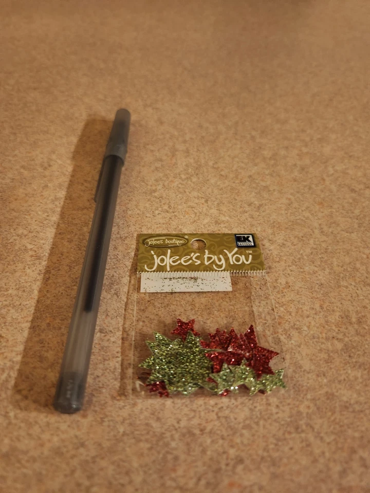 Jolee's by You ~ Estrellas brillantes rojas y verdes ~ Pegatinas dimensionales Foto 1 de 1