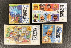 Lot de 4 timbres Allemagne année 2024 - encore sur frag Briefmarken DL30 - Foto 1 di 1