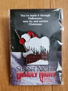 Stille Nacht Tödliche Nacht Emaille Pin VHS Horror Pin - Bild 1 von 2