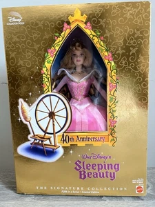 Neu Vintage Walt Disney Mattel Dornröschen 40th Anniversary Barbie Puppe - Bild 1 von 9