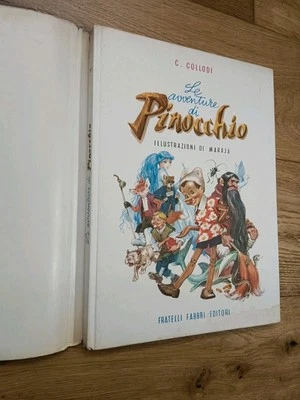 Collodi Pinocchio Fabbri Grande Formato 1955 Libro illustrato Maraja Copertina  - Immagine 1 di 4