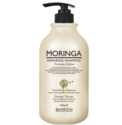 Baron Moringa Repairing Shampoo 1000g Premium Edition Damage Therapy Nourishing - Image 1 of 4