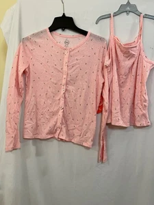 New Girls Two Piece Cardigan Cami Set Wonder Nation Pink Floral Many sizes - Picture 1 of 4