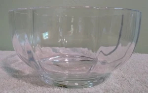 6.5" Tiffany & Co Clear Crystal Fluted Glass Bowl - Picture 1 of 4