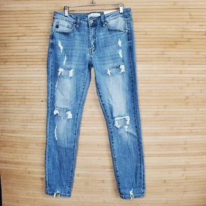 KANCAN NWT blue Mid Rise SUPER SKINNY ANKLE JEANS SIZE 11/29 KC5055 - Picture 1 of 6