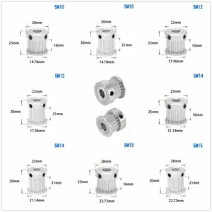 Polea de correa de distribución tipo K 5M 10 12 14 15 paso de dientes 5 mm para motor paso a paso CNC - Imagen 1 de 5