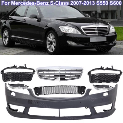 For MERCEDES BENZ 07-13 S Class W221 S63/S65 AMG Style Front Bumper w/PDC W/DRLs - Изображение 1 из 4