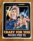 1985 Crazy For You “Pazzo Per Te” Italian Madonna Sticker, Extremely Rare! 💋