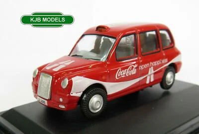 BNIB OO GAUGE OXFORD 1:76 76TX4008CC TX4 Taxi Coca Cola Cab - Image 1 of 2