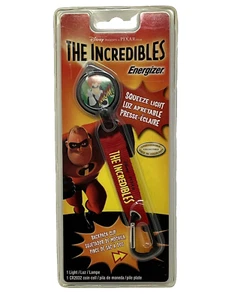 Gli Incredibili Disney Pixar Zaino Portachiavi Energizzatore Spremere Luce Clip Nuovo  - Foto 1 di 2