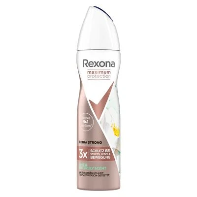 Rexona Maximum Protection Extra Strong Lime & Waterlily Scent Deo Spray 150ml - Bild 1 von 3