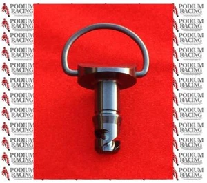 TITANIUM BLACK 17MM DZUS QUICK RELEASE 1/4 TURN FAIRING FASTENERS RACE TRACKDAY - Picture 1 of 1