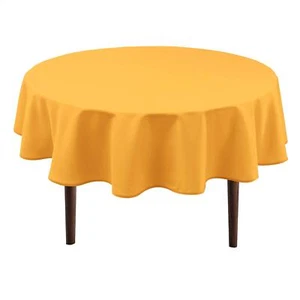 Round Tablecloth 60 Inch - Waterproof Stain Resistant Spillproof Polyester Fa... - Picture 1 of 6