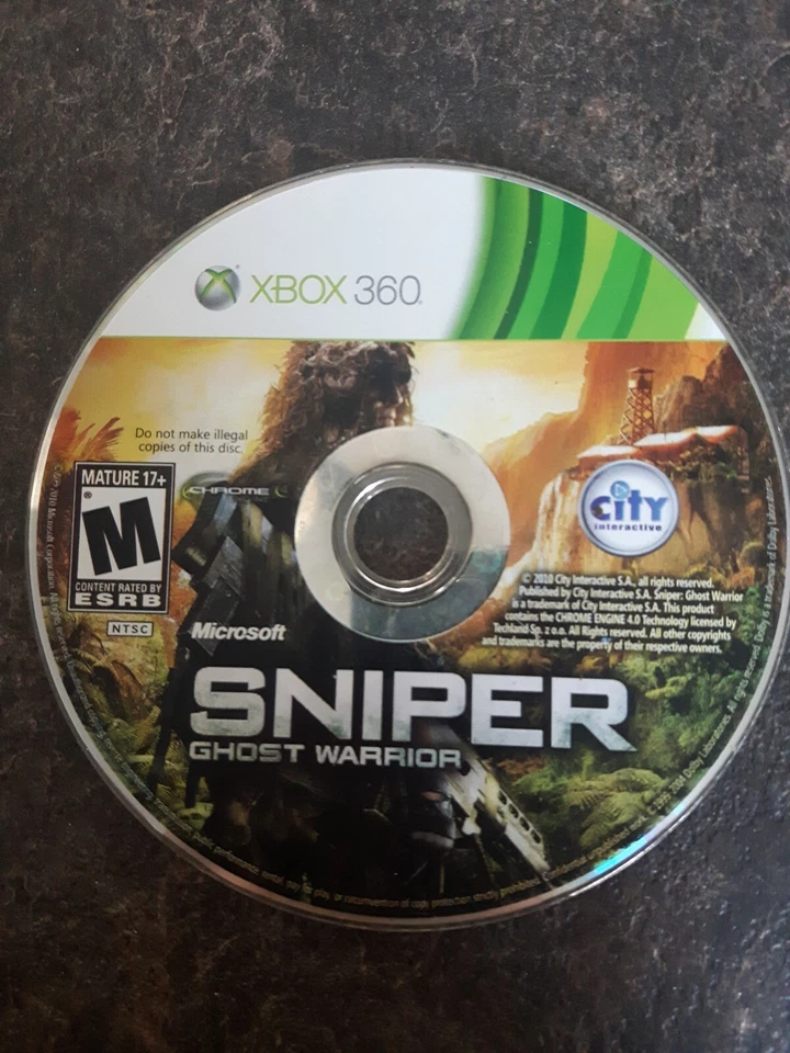 Sniper Ghost Warrior 2010 Xbox 360 Game Good Condition (Disc Only) - Image 1 of 1