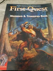 advanced dungeons & dragons 2nd edition first quest monsters & treasures book