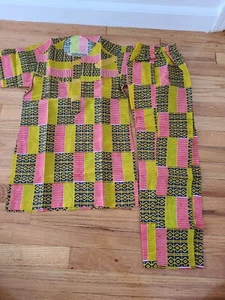 African clothing Kids Dashiki 8-12 Years Boys ankara Unisex Shirt pants kids - Picture 1 of 5