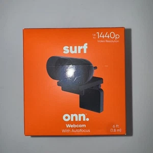 Surf Onn Webcam with Ring Light 1440p Resolution Microphone NEW ! - Afbeelding 1 van 4