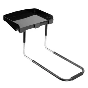 Under Mattress 17 inch Bedside Shelf, Works with Lofts Black Height Adjustable - Picture 1 of 7