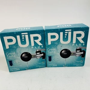 2 Pack - PUR PLUS Faucet Filtration System Black & Chrome PFM200B - Picture 1 of 4