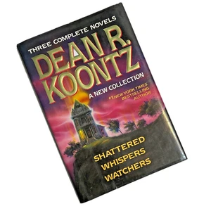 Dean R. Koontz 3 KOMPLETTE ROMANE: ZERBROCHEN, FLÜSTERN, BEOBACHTEN 1992 HC - Bild 1 von 9