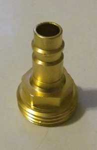 Adaptador de conexión rápida de latón 3/4" manguera de jardín puerto de pulverización salida y pulverización - Imagen 1 de 2