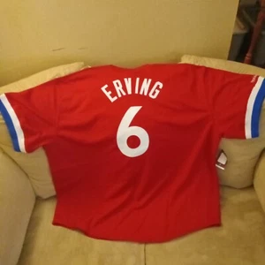 NWT Mitchell & Ness Dr J Julius Erving #6 All Stars mesh Crew VNeck 4XL Jersey - Picture 1 of 10