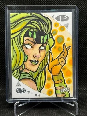 2019 UD Marvel Premier Artist Proof Sketch Card Rich Hennemann Polaris 1/1 AP - Image 1 of 2
