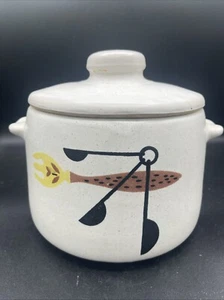 West Bend Steingut Dose Keksdose Vintage Midcentury Retro Dekor 60er MCM - Bild 1 von 8