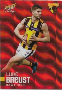 2020 Footy Stars Prestige Red Parallel (100) Luke BREUST Hawthorn 043/170 - Picture 1 of 1