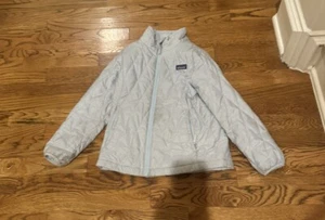 Patagonia Full Zip Insulated Nano Puff Quilted Jacket Kids  Small 7-8 Green - Picture 1 of 4